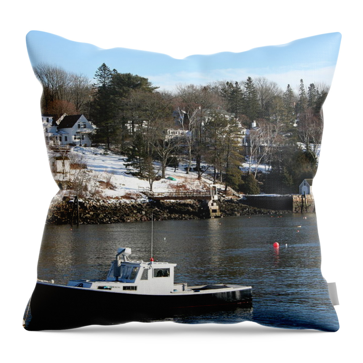 Landscape Throw Pillow featuring the photograph Waiting by Doug Mills