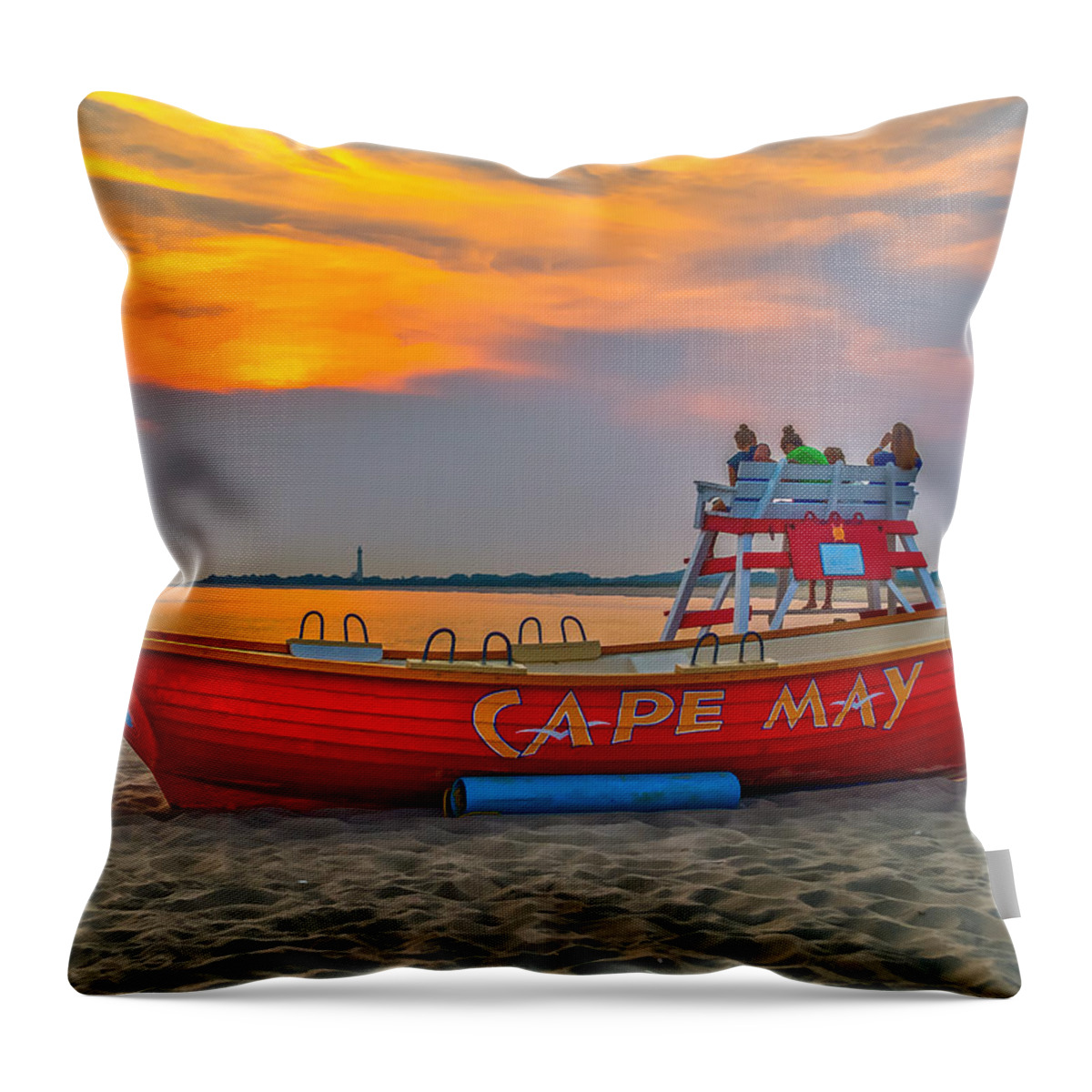 Sunset Throw Pillow featuring the photograph Waiting for Sunset by Nick Zelinsky Jr