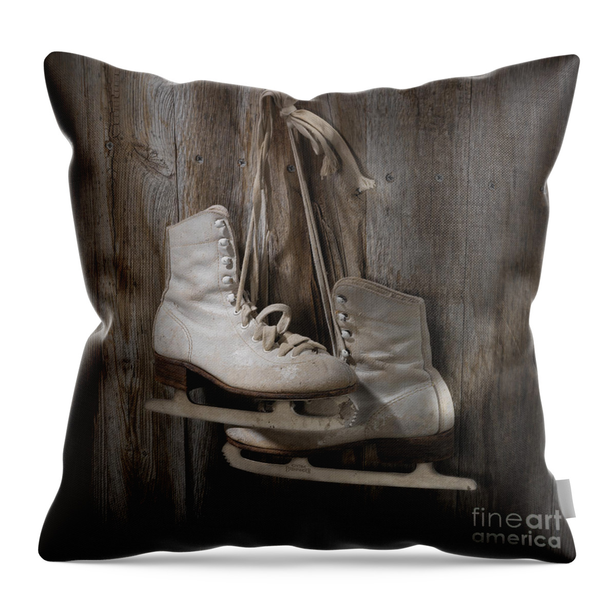 Sport Throw Pillow featuring the photograph Waiting for the Pond to Freeze by Jerry McElroy
