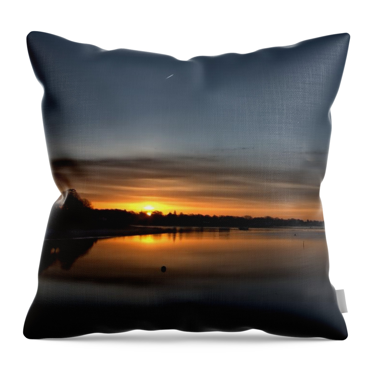 Cape Cod Throw Pillow featuring the photograph Waking To A Cold Sunrise by Bruce Gannon