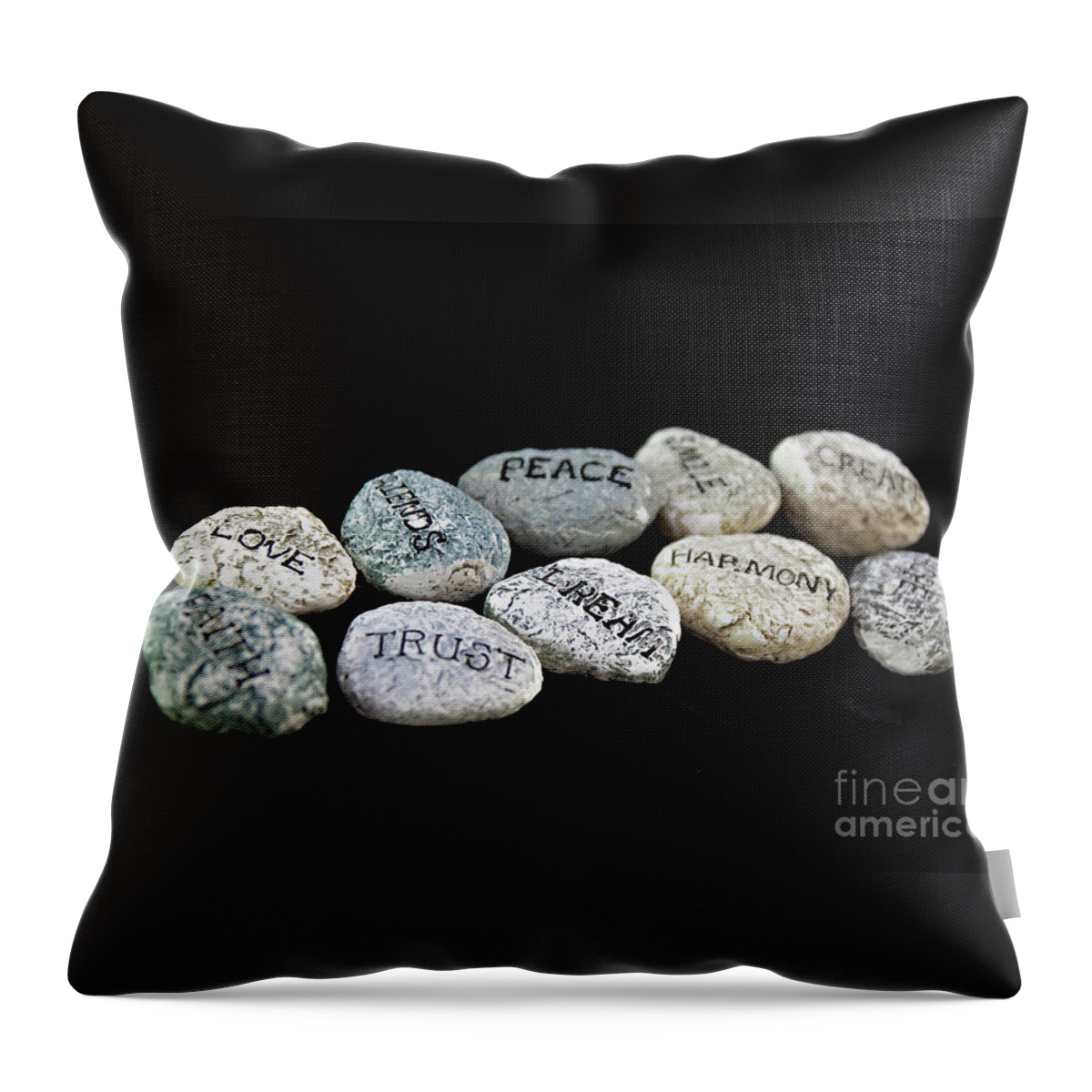 Positive Throw Pillow featuring the photograph Walking the Right Path by Sherry Hallemeier