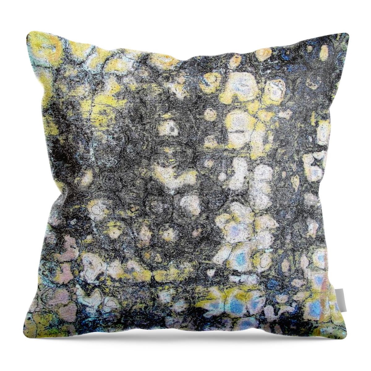 Texture Throw Pillow featuring the photograph Wall Abstract 162 by Maria Huntley