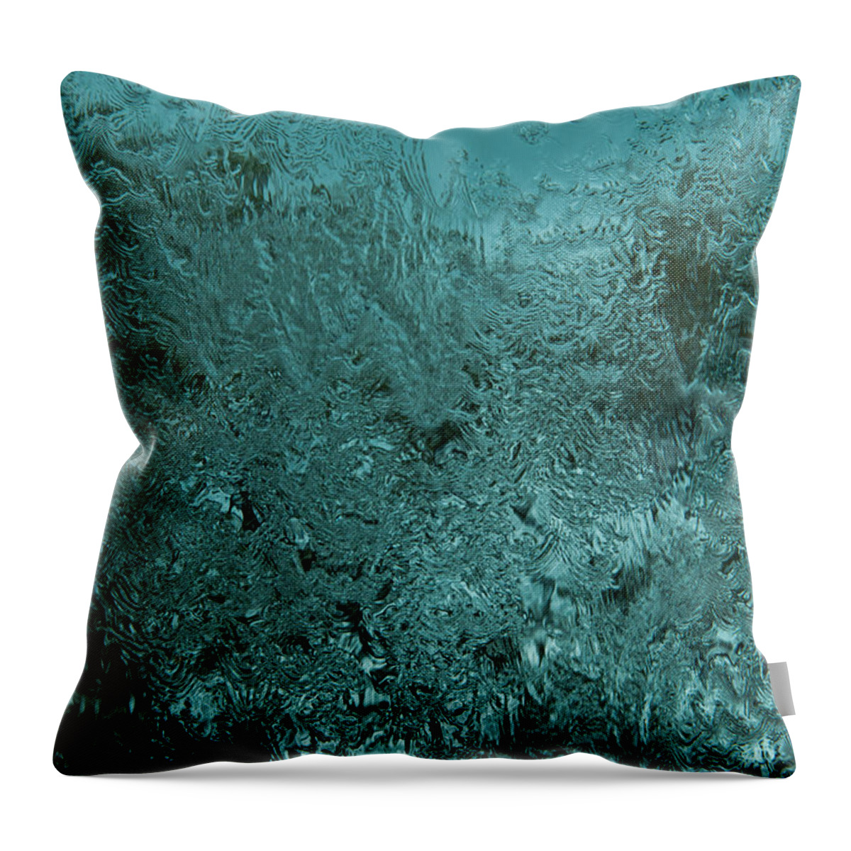 2015 Throw Pillow featuring the photograph Wall of Water on Glass by Peter Kneen