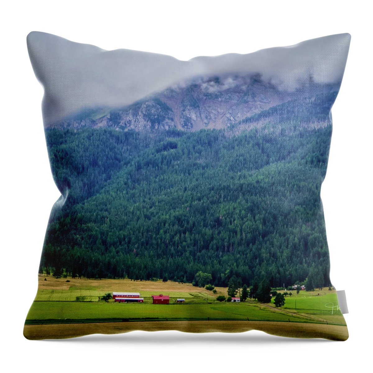 Wallowa County Oregon Throw Pillow featuring the photograph Wallowa Valley by TK Goforth