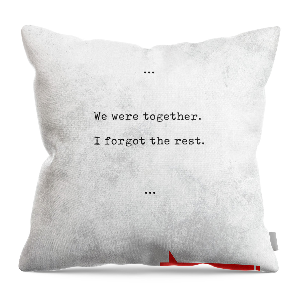 Walt Whitman Throw Pillow featuring the mixed media Walt Whitman Quotes - Literary Quotes - Book Lover Gifts - Typewriter Quotes - Love Quotes by Studio Grafiikka