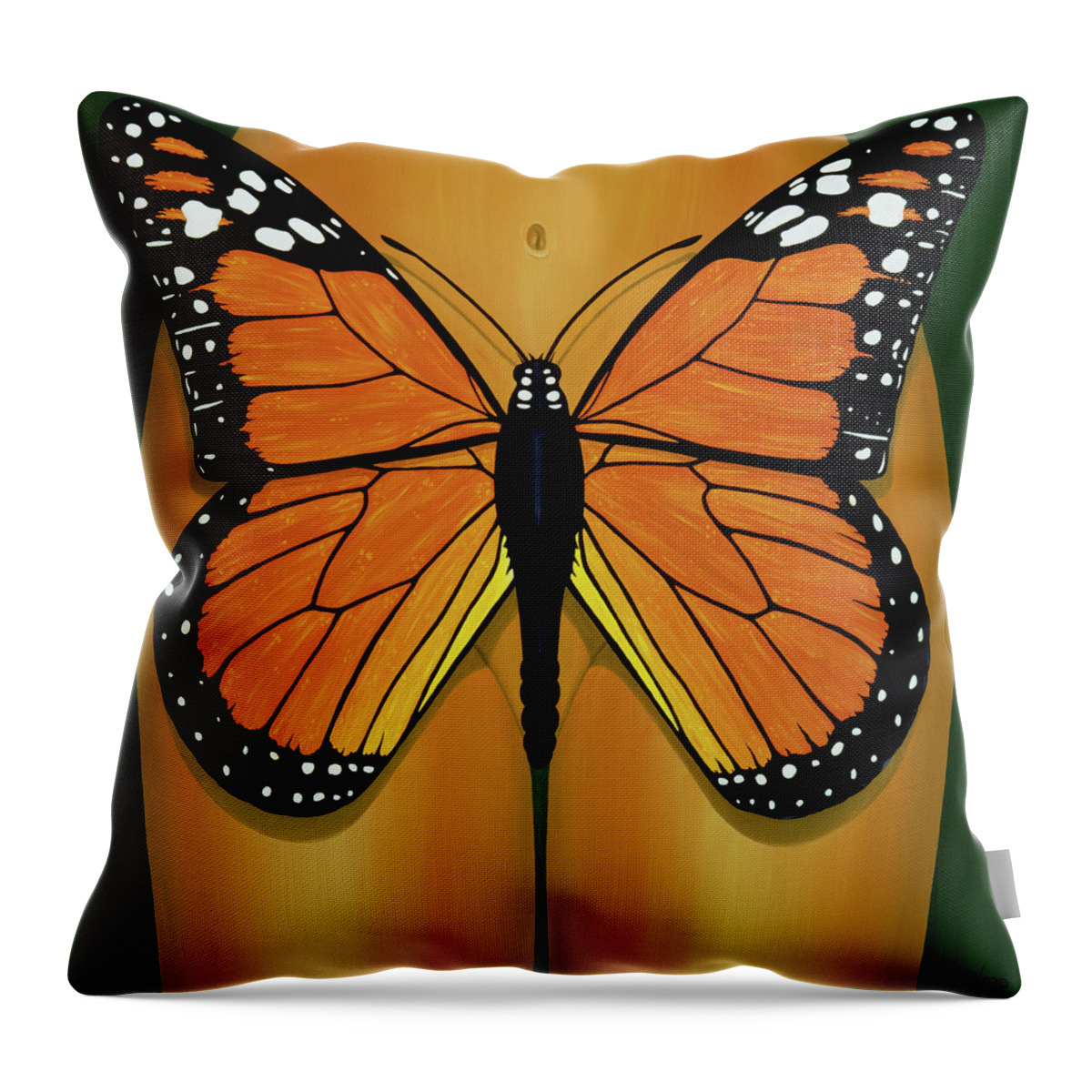  Throw Pillow featuring the painting Wandering Dream by Paxton Mobley