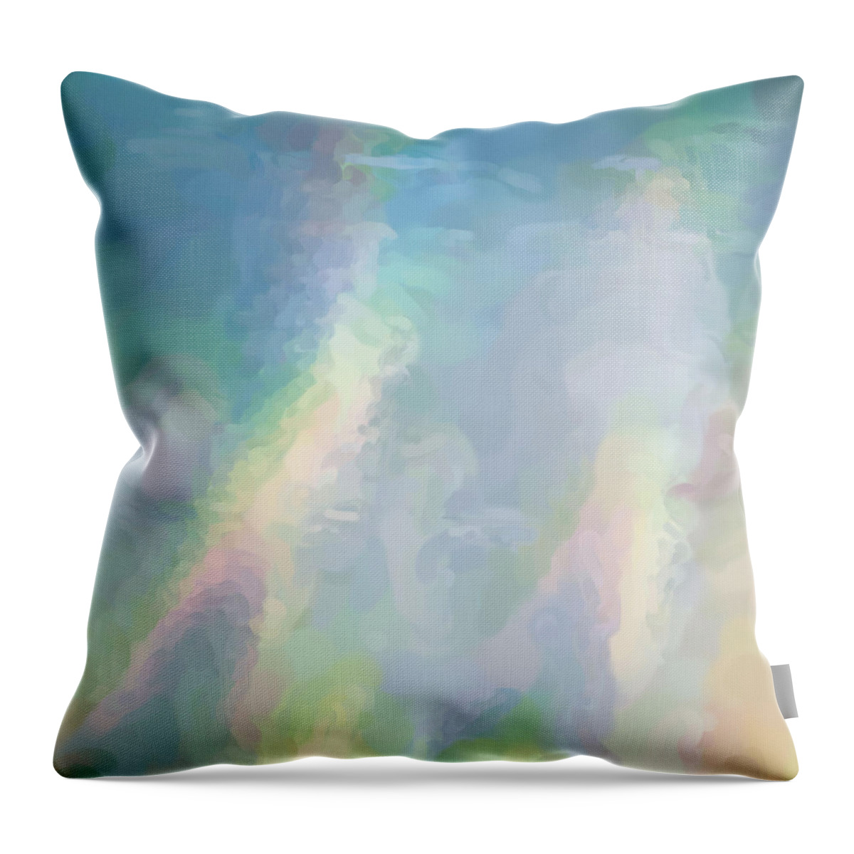 Warm Breeze Throw Pillow featuring the digital art Warm Breeze by Tom Druin