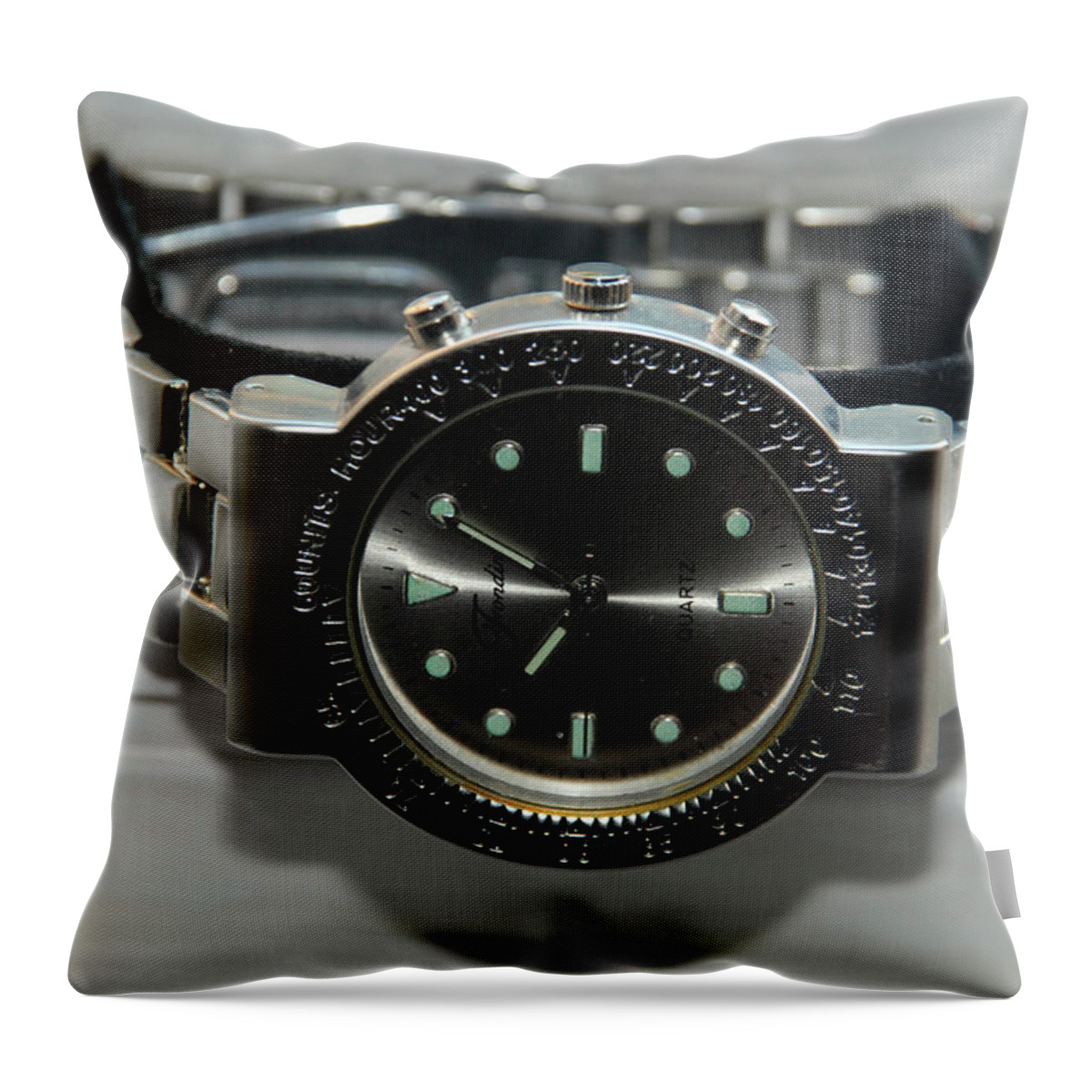 Watches Throw Pillow featuring the photograph Watch Exclusive by Ee Photography