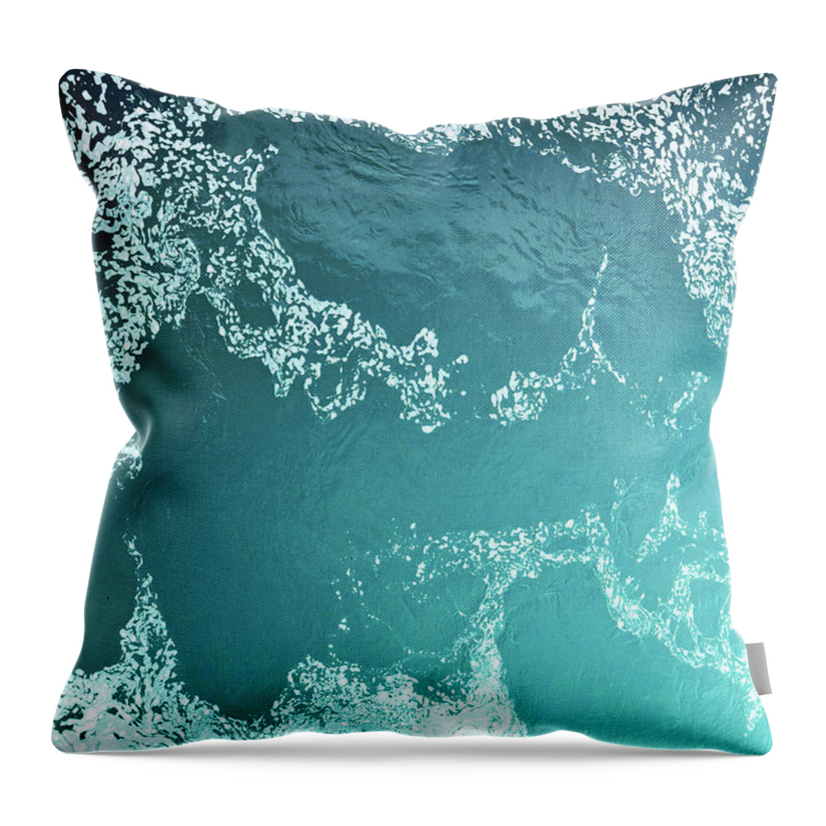 Water Throw Pillow featuring the photograph Water Abstract No. 1-1 by Sandy Taylor