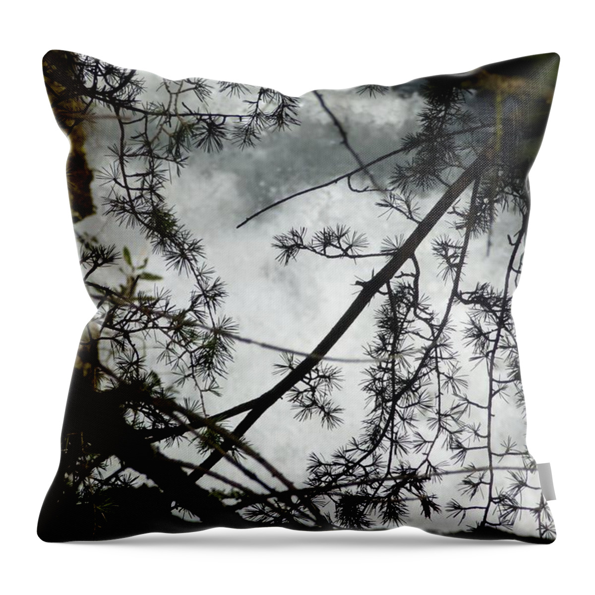 Beautiful Throw Pillow featuring the photograph Water Fury 1 by Jean Bernard Roussilhe