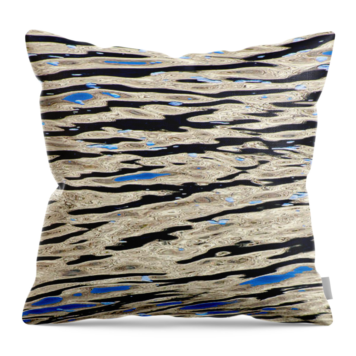 Water Throw Pillow featuring the photograph Water Knots by Britt Runyon