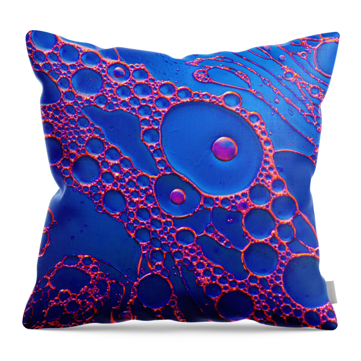 Abstract Throw Pillow featuring the photograph Water Web Abstract by Bruce Pritchett