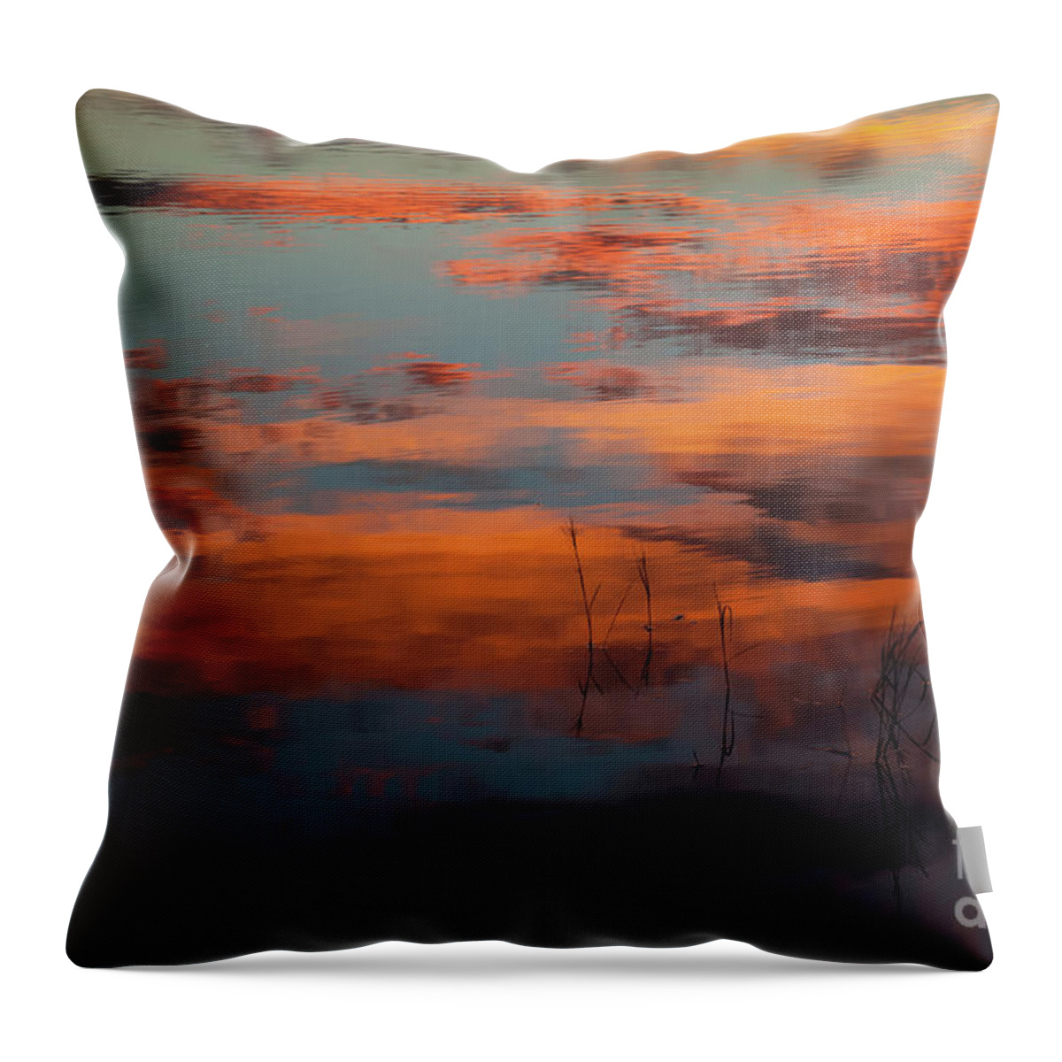 Reflections Throw Pillow featuring the photograph Watercolor Clouds by Carol Lloyd