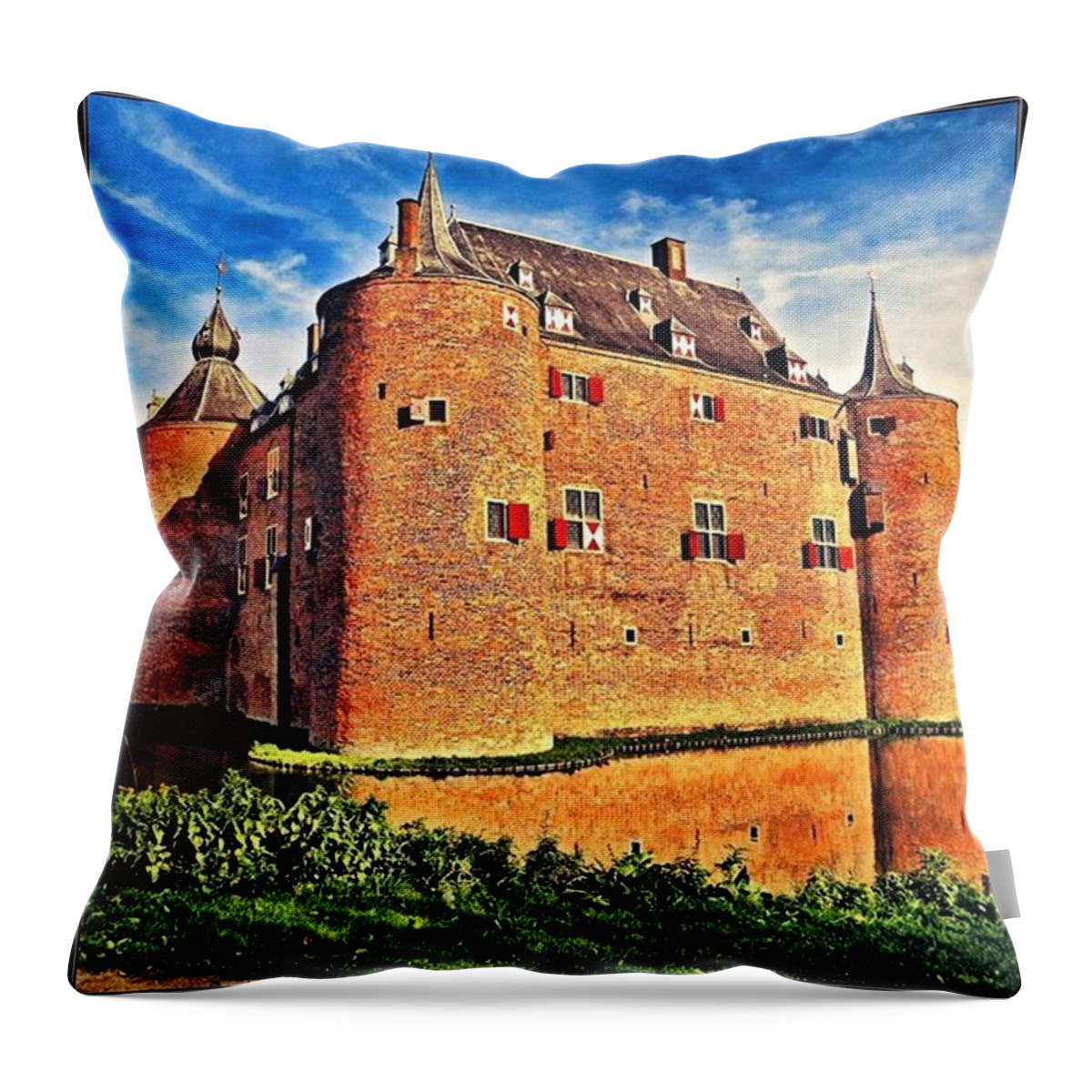 Instagramers Throw Pillow featuring the photograph Waterworks? by Hans Fotoboek