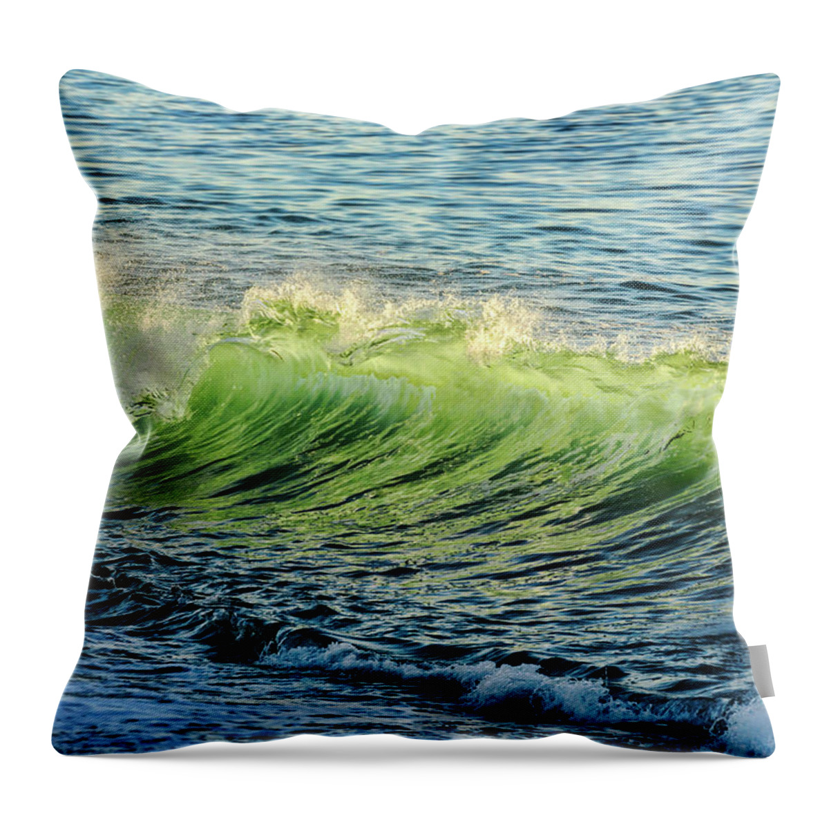 Crest Throw Pillow featuring the photograph Wave Crest by Kelley King