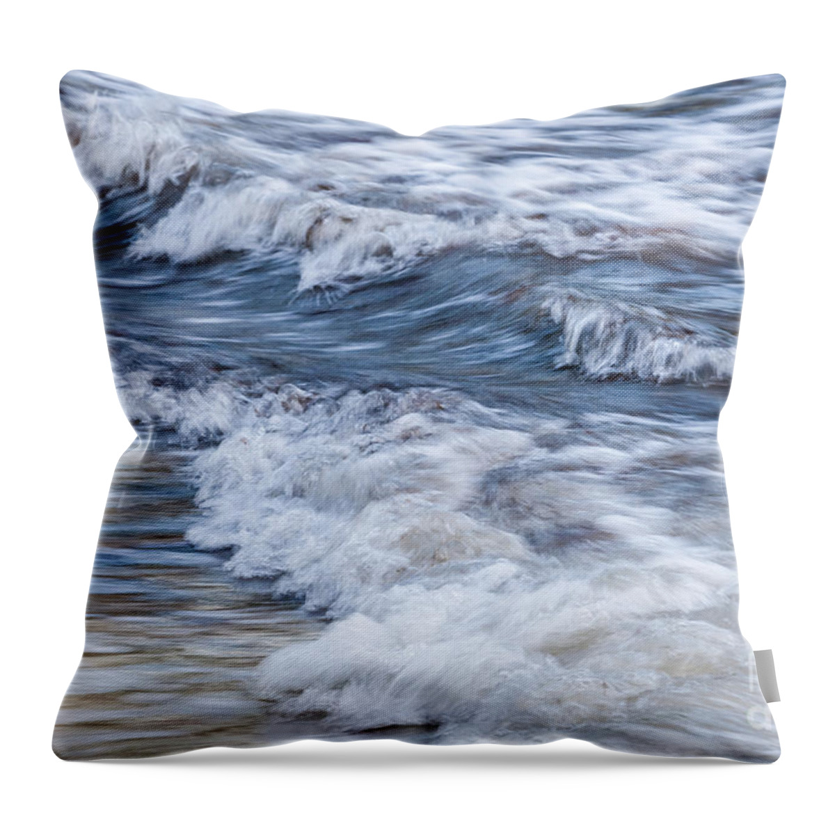Wave Throw Pillow featuring the photograph Waves at shore by Elena Elisseeva