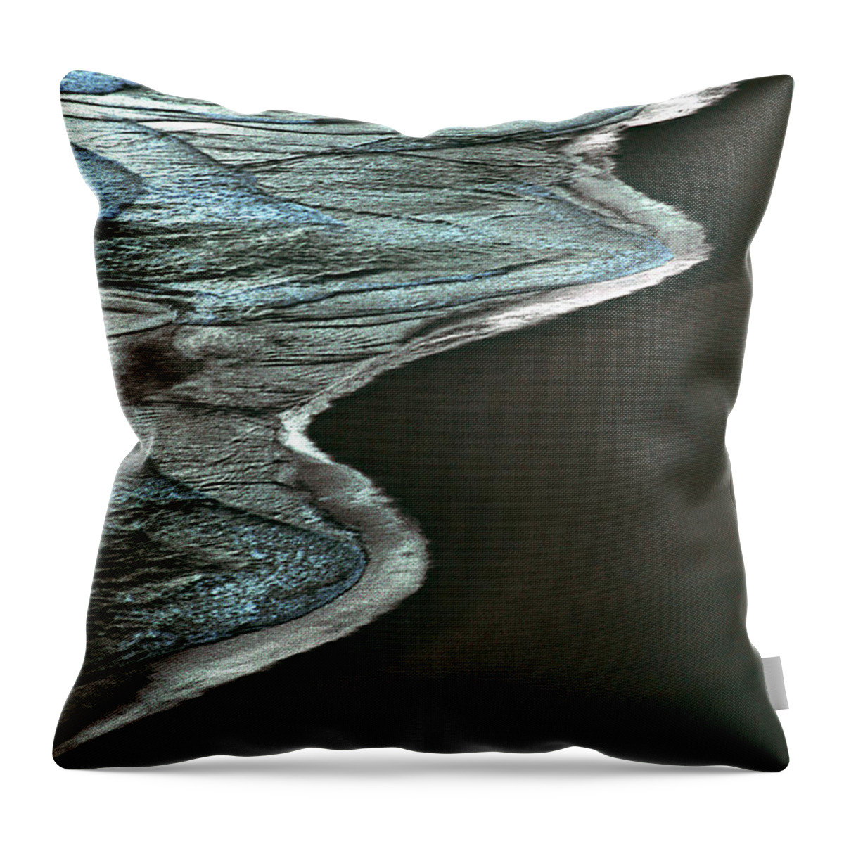 The Walkers Throw Pillow featuring the photograph Waves of the Future by The Walkers