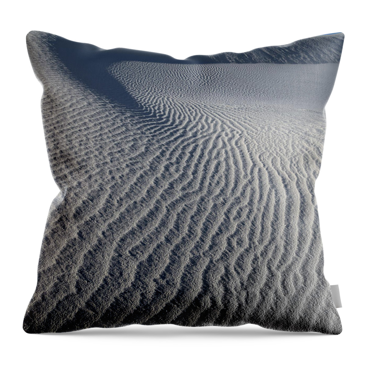 Southwest Throw Pillow featuring the photograph Waves of White Sands National Monument by Sandra Bronstein