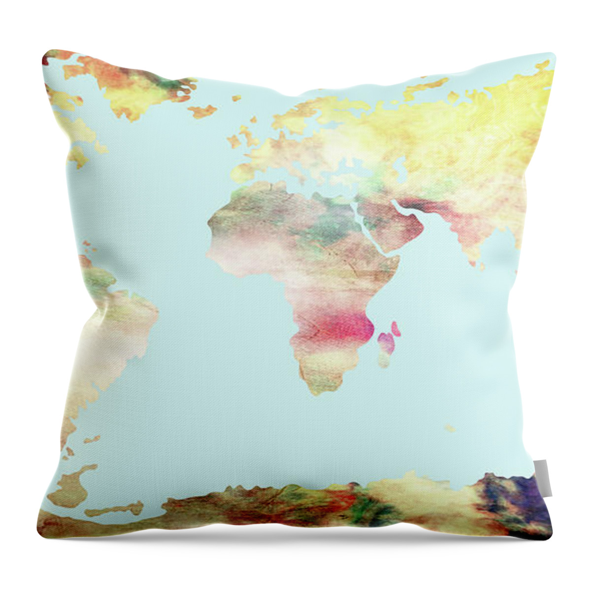 Wright Throw Pillow featuring the digital art We Are All In This Together by Paulette B Wright