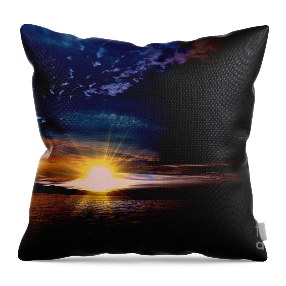 Sunset Throw Pillow featuring the photograph Welcome Beach 2015 3 by Elaine Hunter
