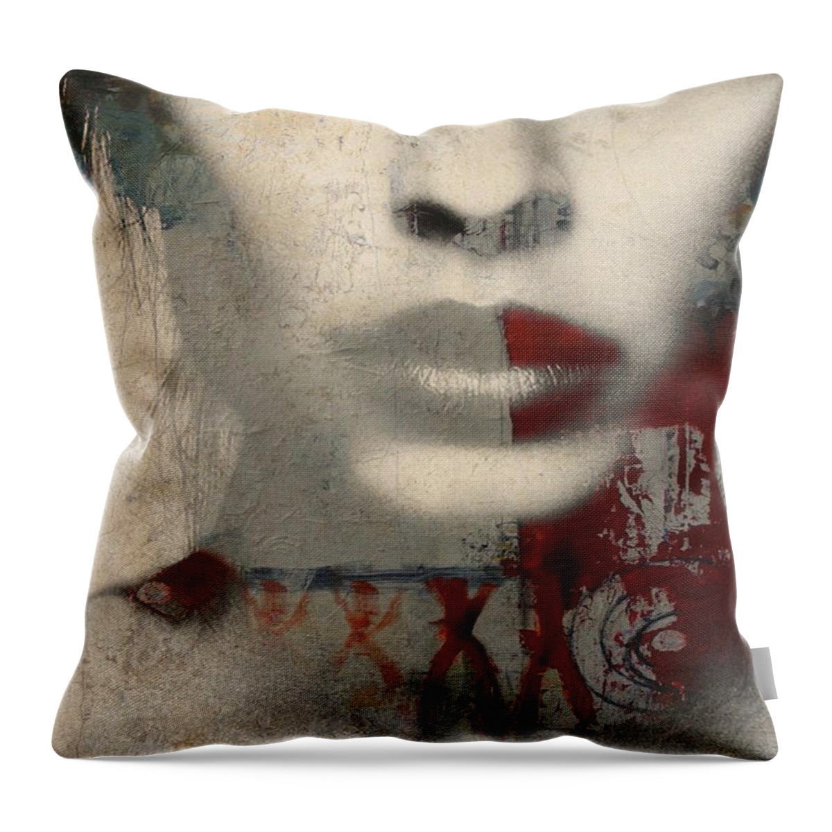 Woman Throw Pillow featuring the digital art Were All Alone by Paul Lovering