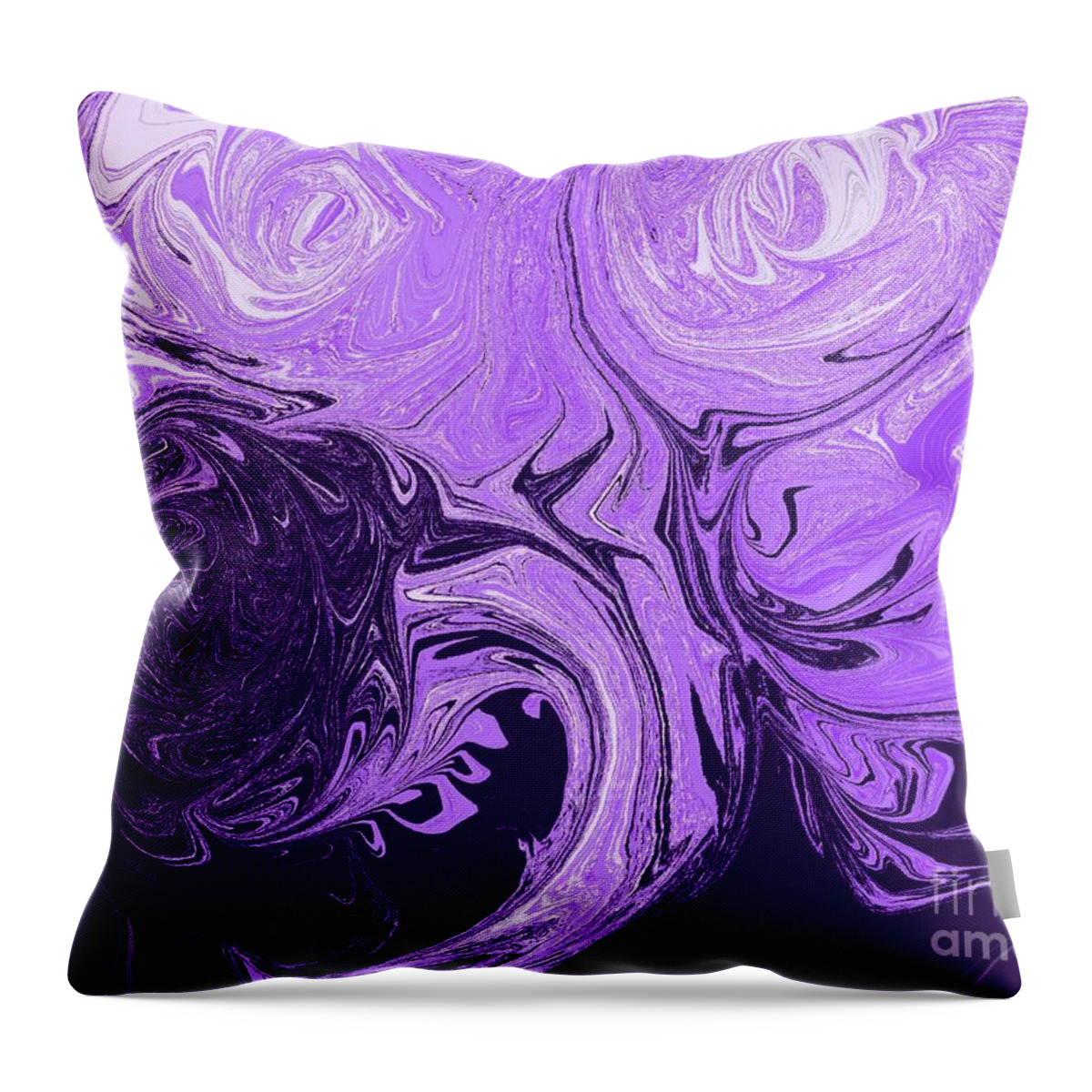 Werewolf Throw Pillow featuring the painting Werewolf by Roxy Riou