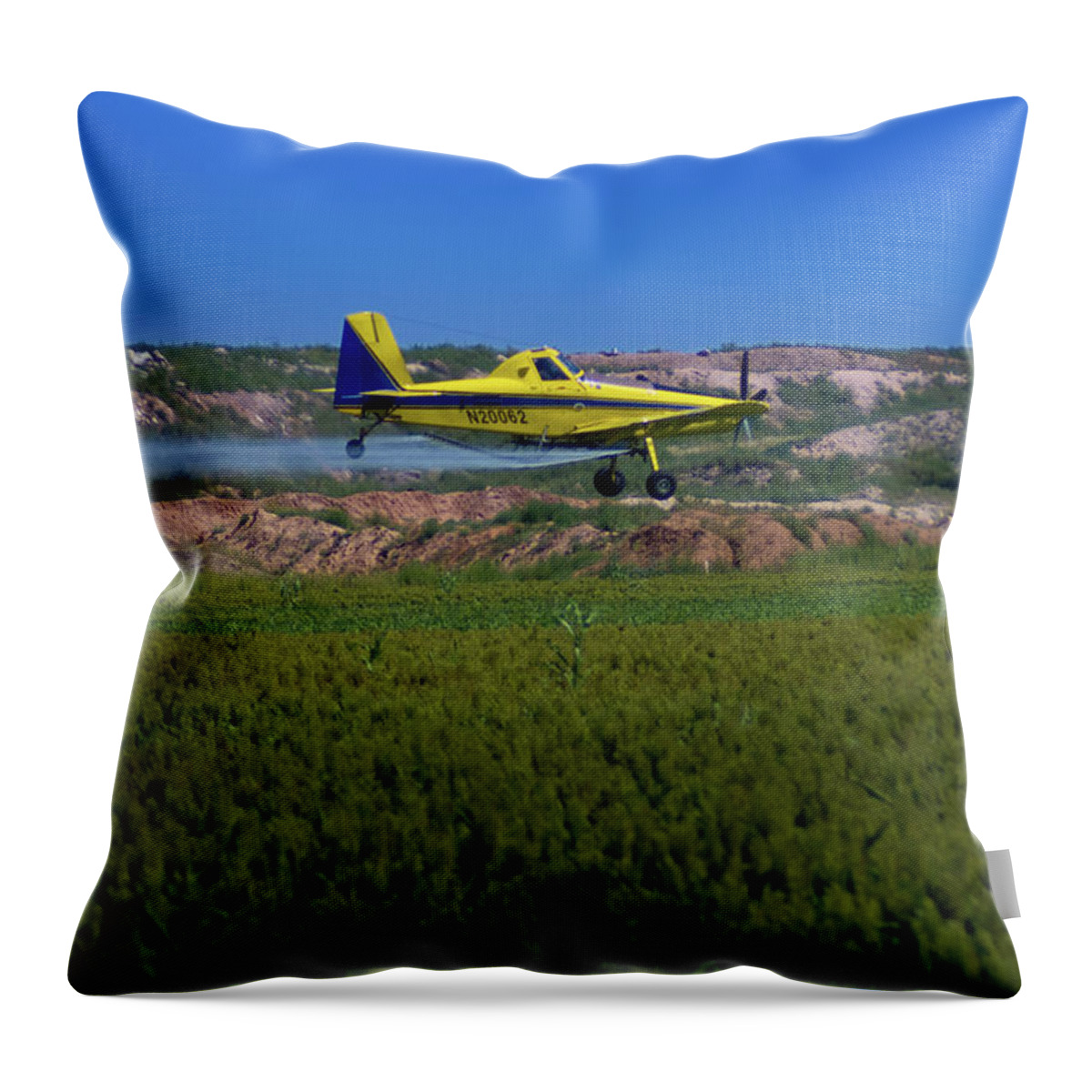 West Texas Throw Pillow featuring the photograph West Texas Airforce by Adam Reinhart