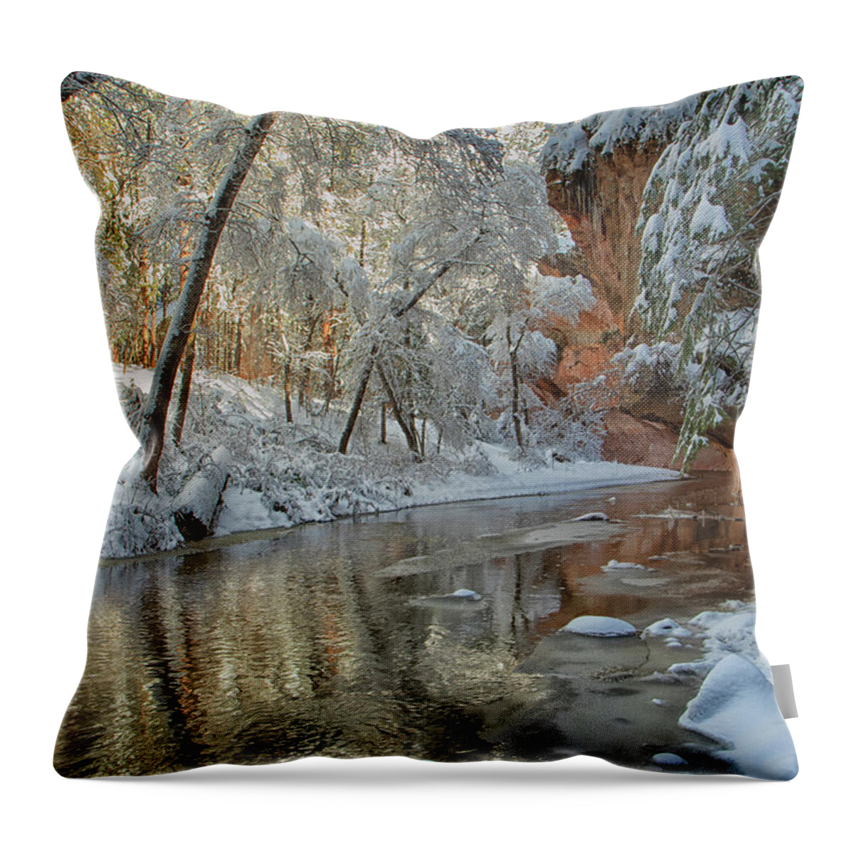 Westfork Trail Throw Pillow featuring the photograph Westfork's Beauty by Tom Kelly
