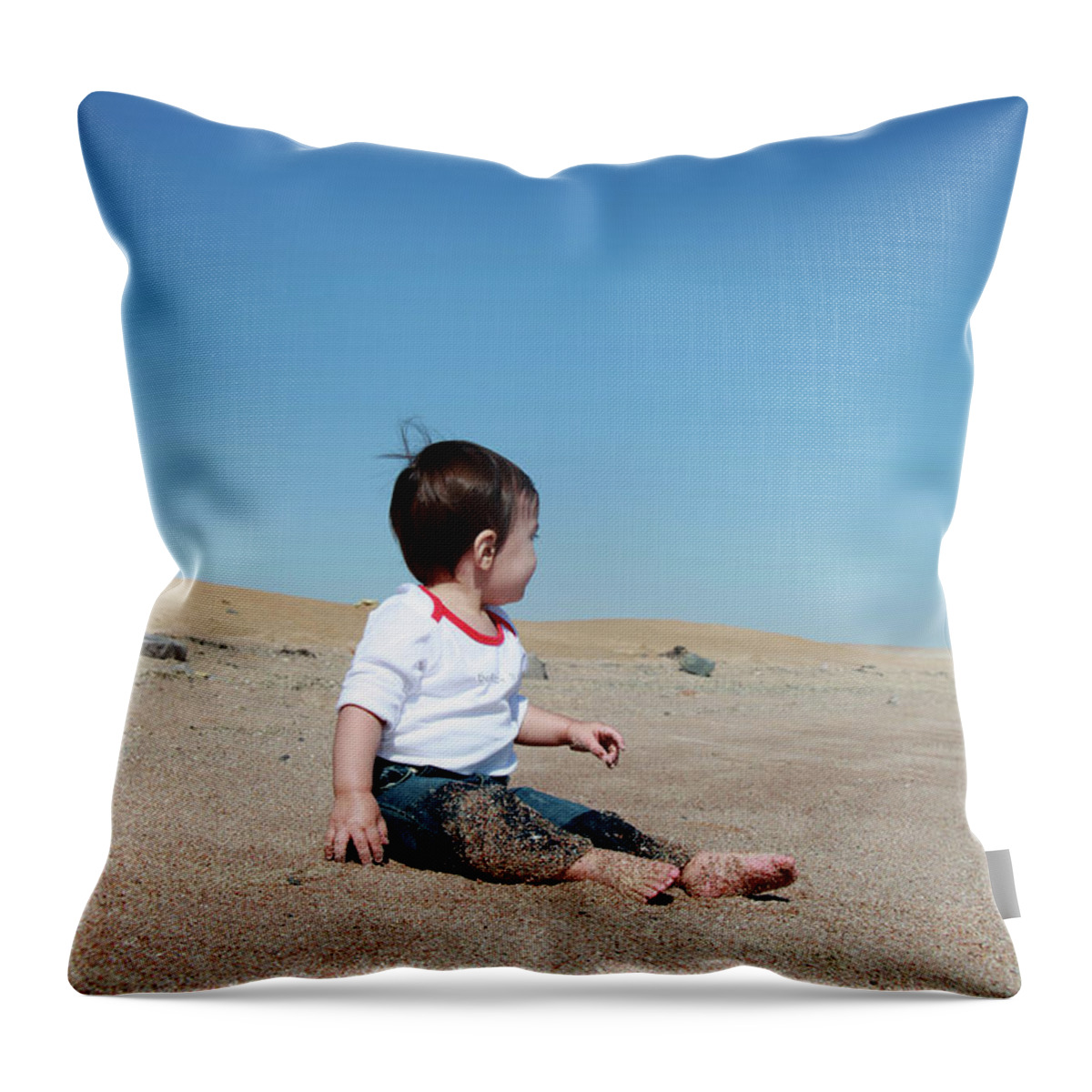 Jezcself Throw Pillow featuring the photograph What A Big World by Jez C Self