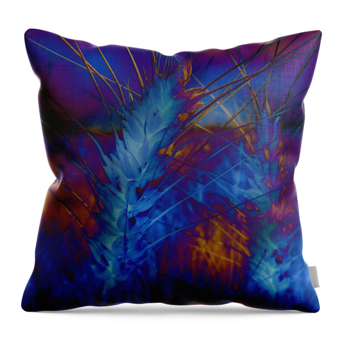 Wheat Throw Pillow featuring the photograph Wheat 2 by Jean Evans