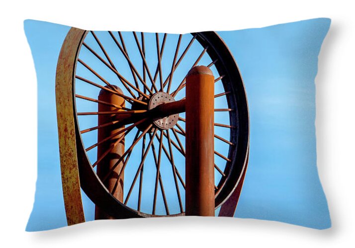 Wheel In The Sky Throw Pillow featuring the photograph Wheel in the Sky by David Millenheft