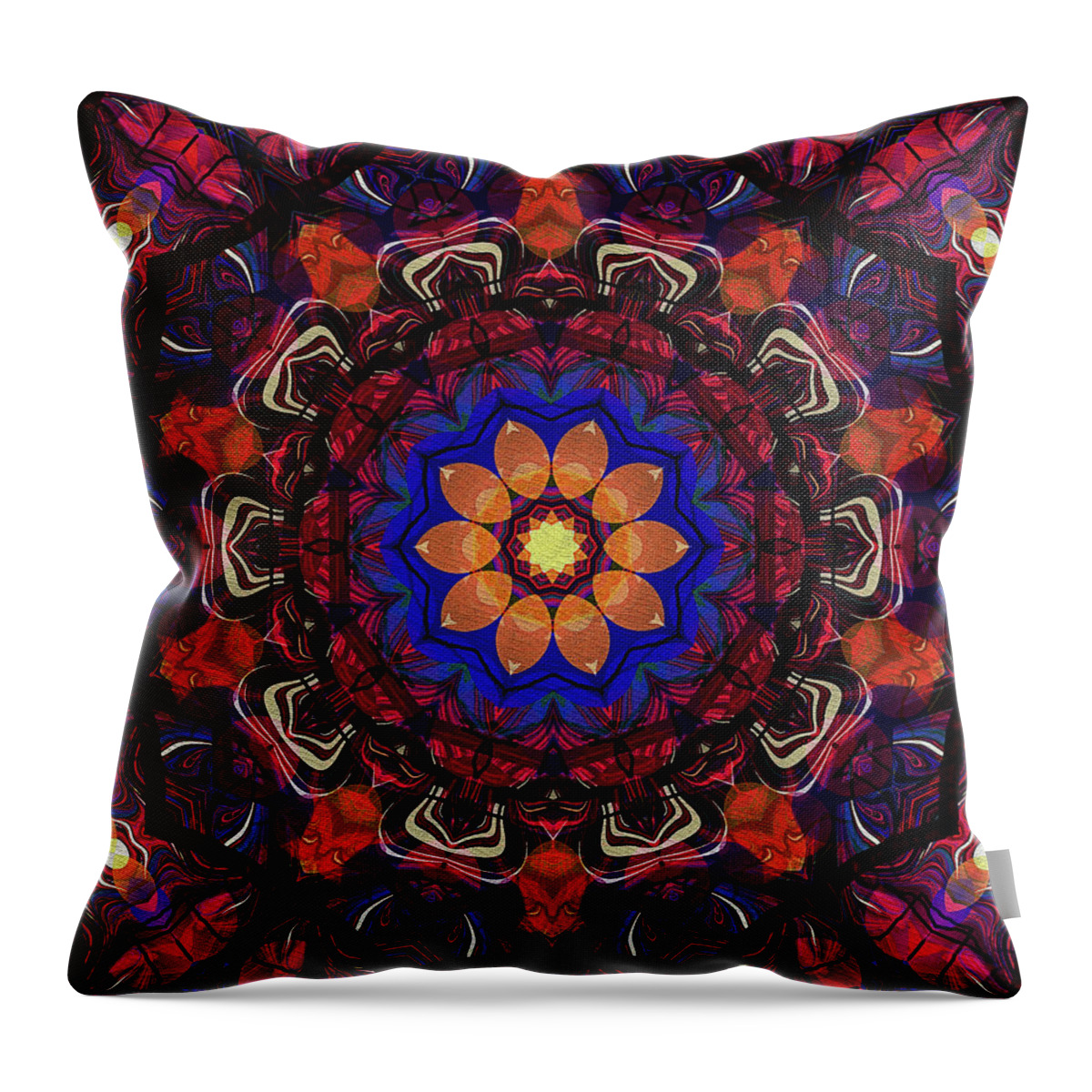 Colors Throw Pillow featuring the painting Wheel of Time by Natalie Holland
