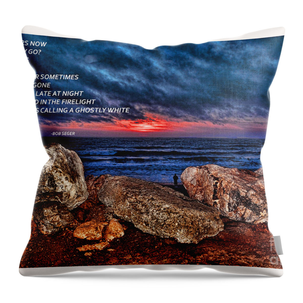 Sunset Throw Pillow featuring the photograph When I Recall by Jim Fitzpatrick