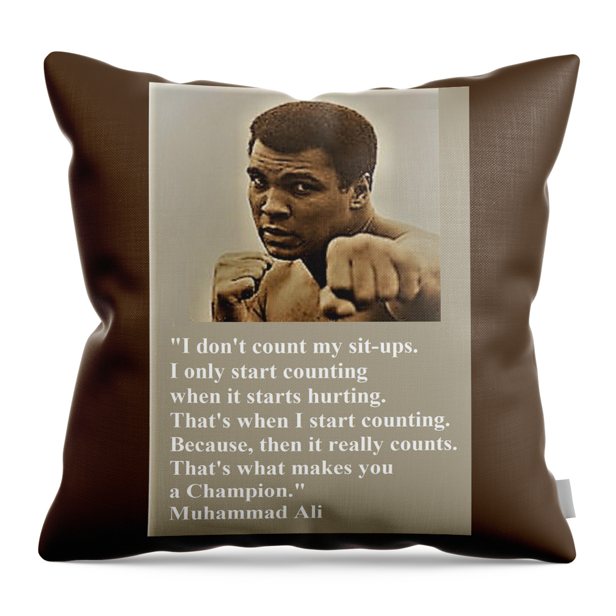 When It Counts Throw Pillow featuring the digital art When It Counts by Adenike AmenRa