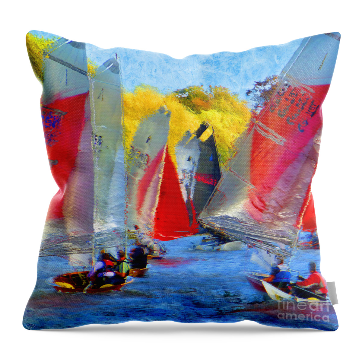 Summer Throw Pillow featuring the photograph When the wind blows by LemonArt Photography