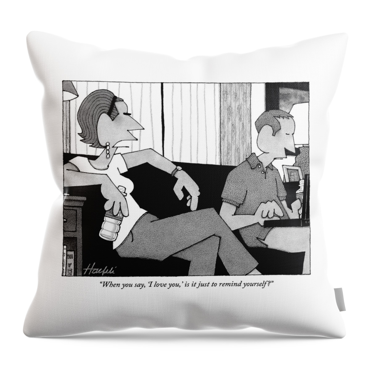 When You Say I Love You Throw Pillow