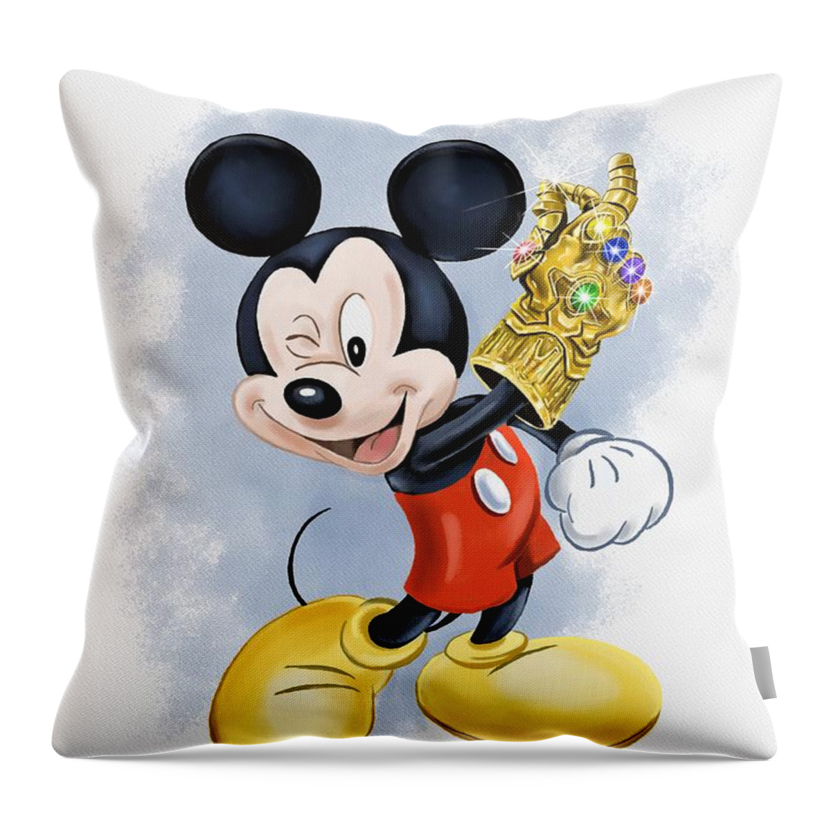 Mouse Throw Pillow featuring the digital art When You Wish Upon a Snap by Norman Klein