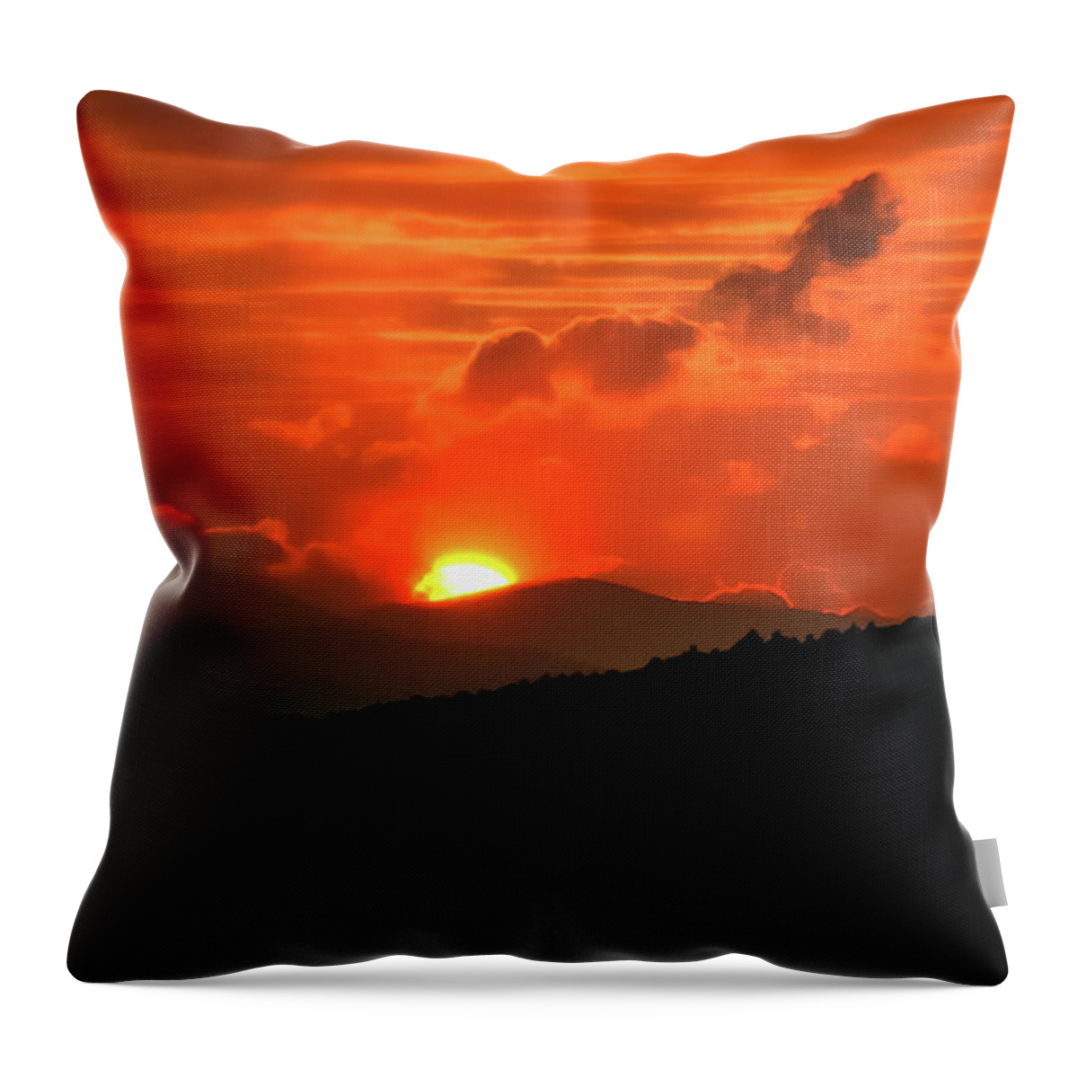 White Hot Throw Pillow featuring the photograph White Hot - by Julie Weber