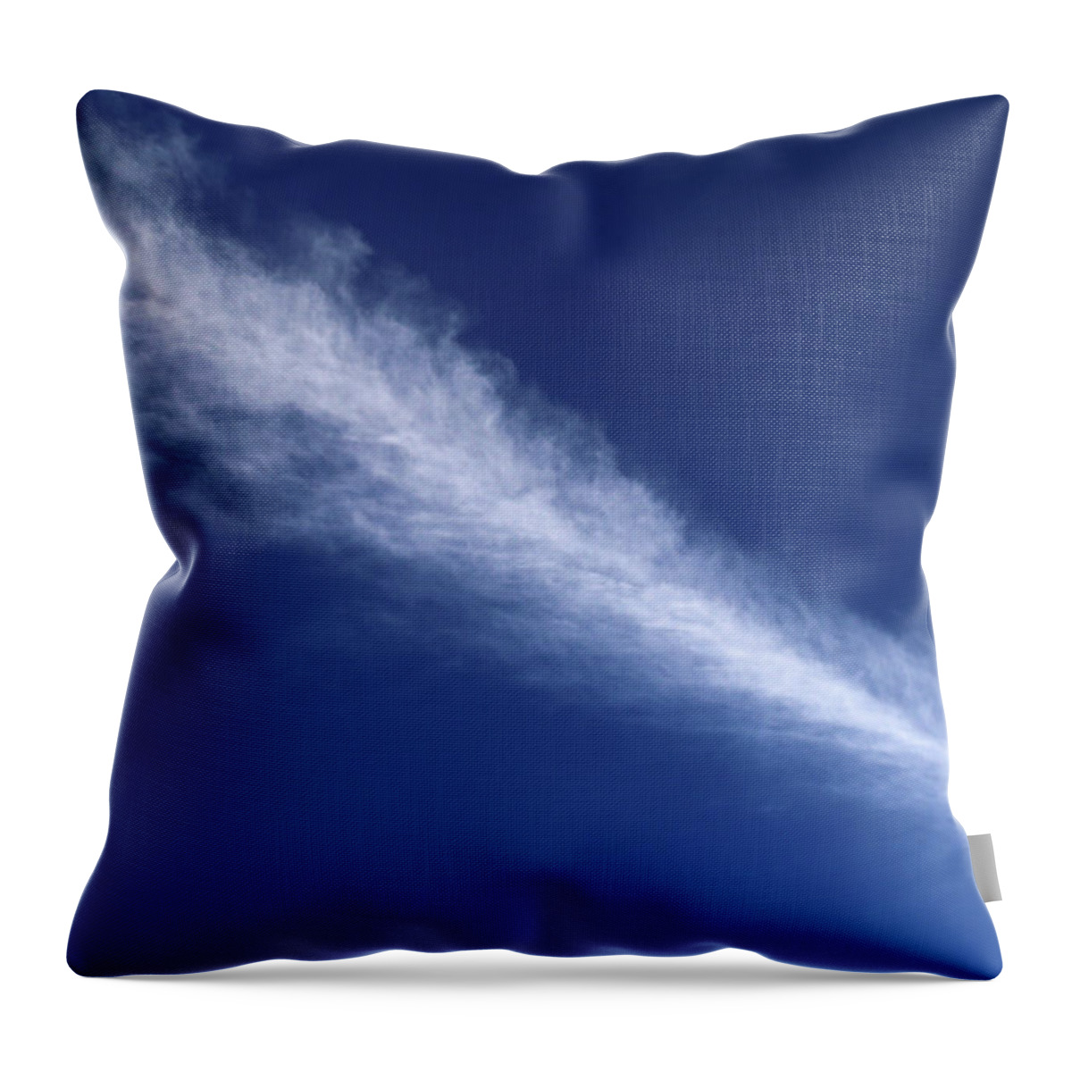 Cloud Throw Pillow featuring the photograph White Road in the Sky by Mary Bedy