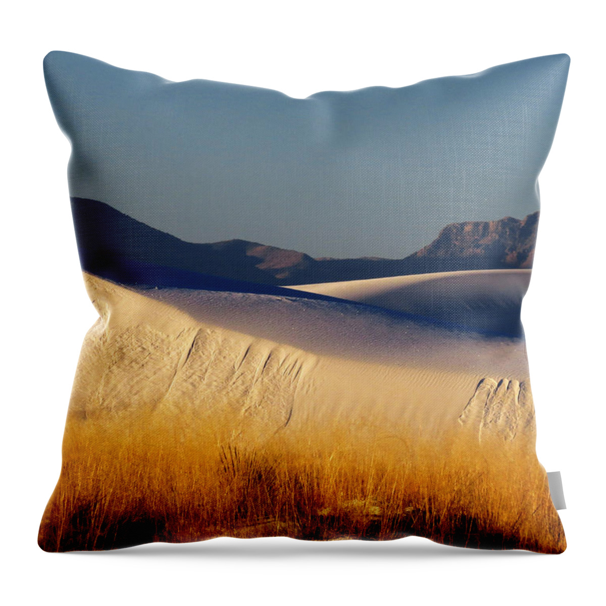 White Sands National Monument Throw Pillow featuring the photograph White Sands Dawn #81 by Cindy McIntyre