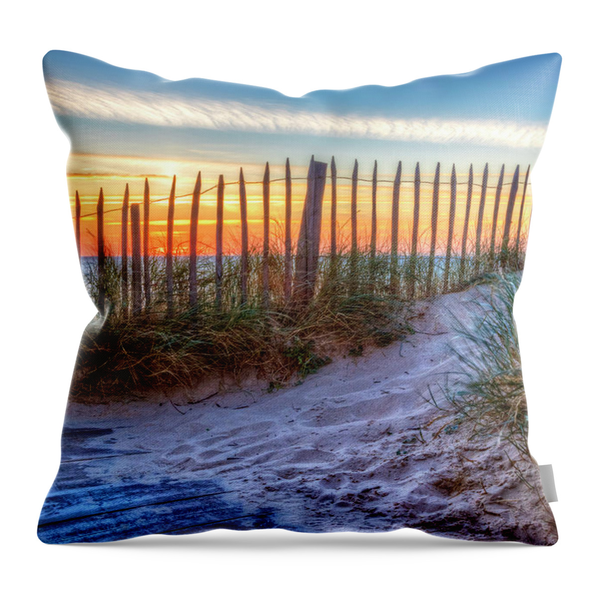 Clouds Throw Pillow featuring the photograph White Sands by Debra and Dave Vanderlaan