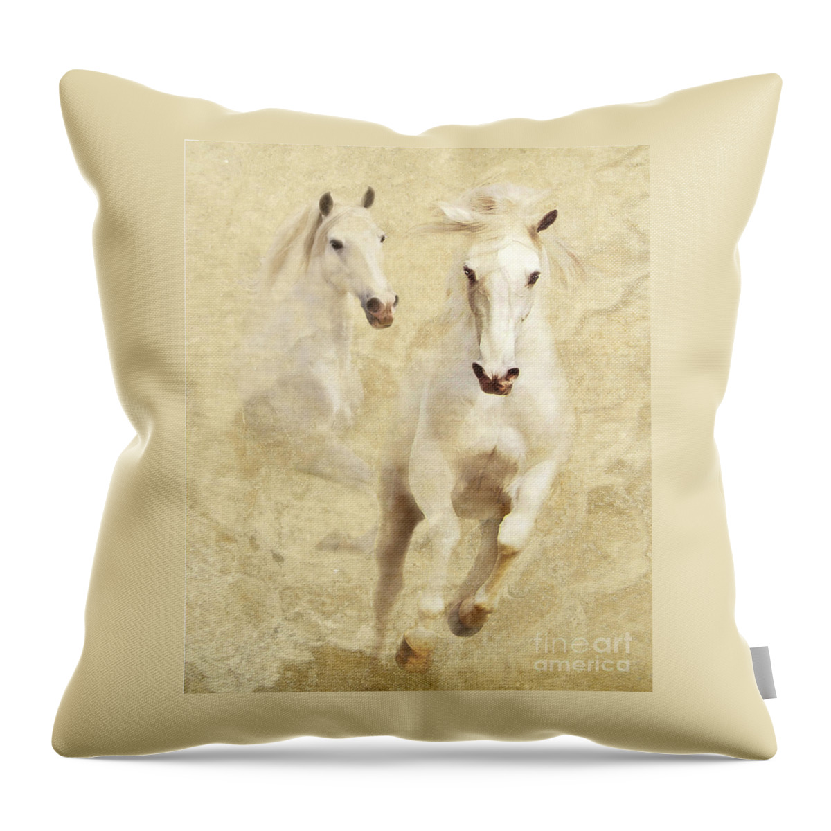 Gray Throw Pillow featuring the photograph White Thunder by Melinda Hughes-Berland