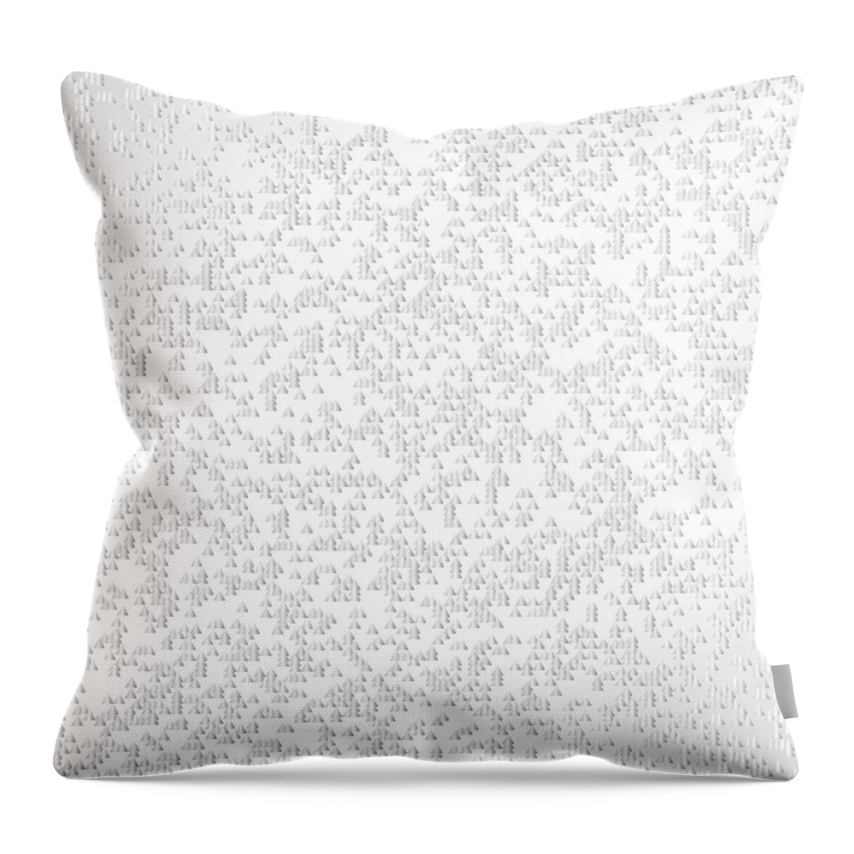 Abstract Throw Pillow featuring the digital art White.30 by Gareth Lewis
