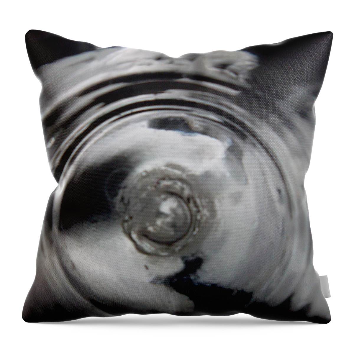 B/w Throw Pillow featuring the photograph Wicked by Susan Esbensen