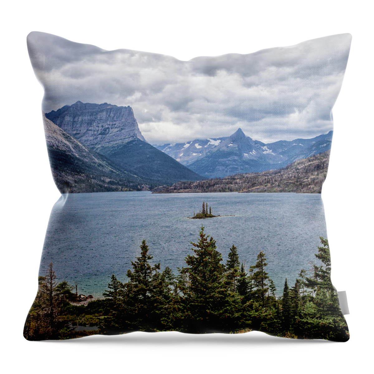 Canyon Throw Pillow featuring the photograph Wild Goose Island by Ronald Lutz