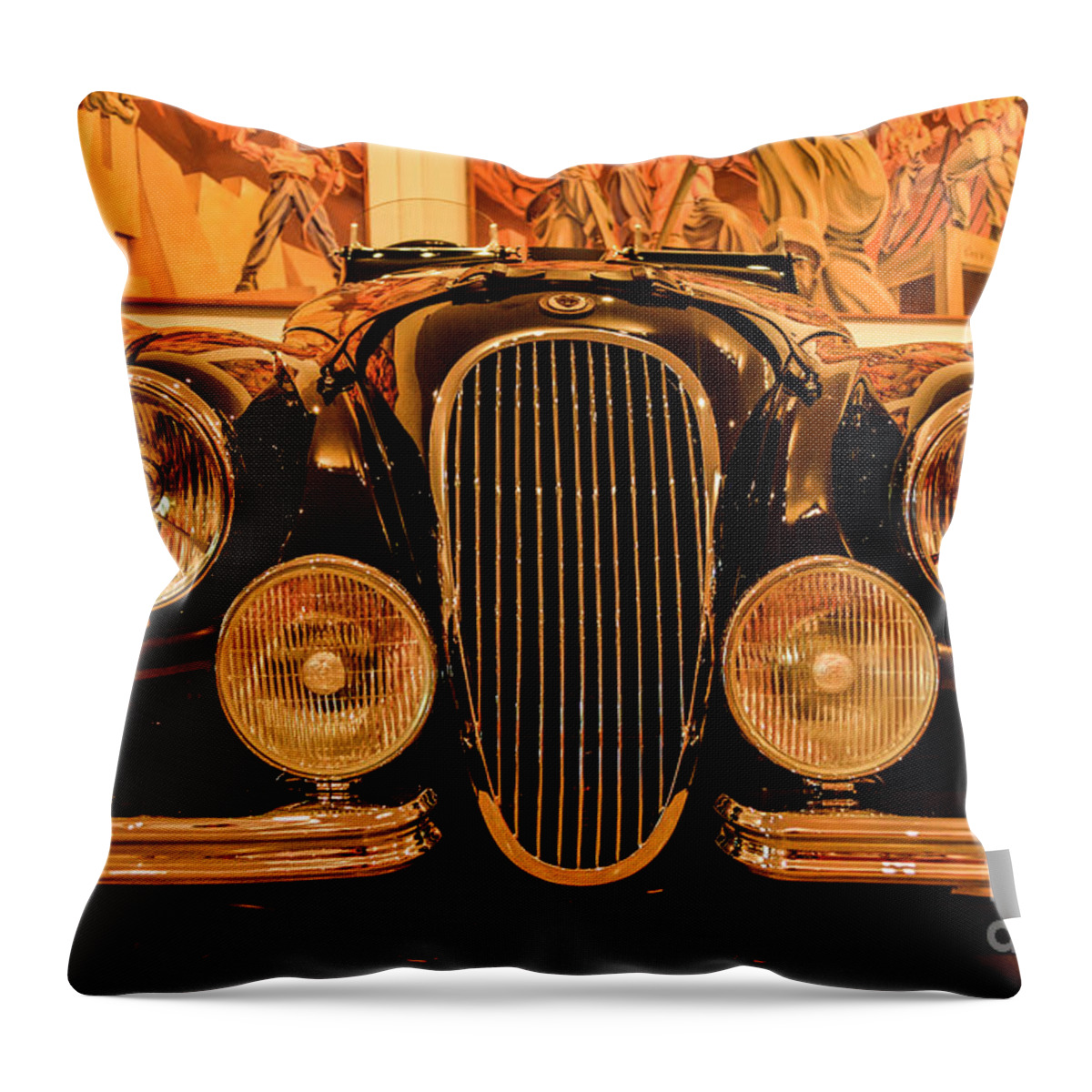 Car Throw Pillow featuring the photograph Wild Ride by Ksenia VanderHoff