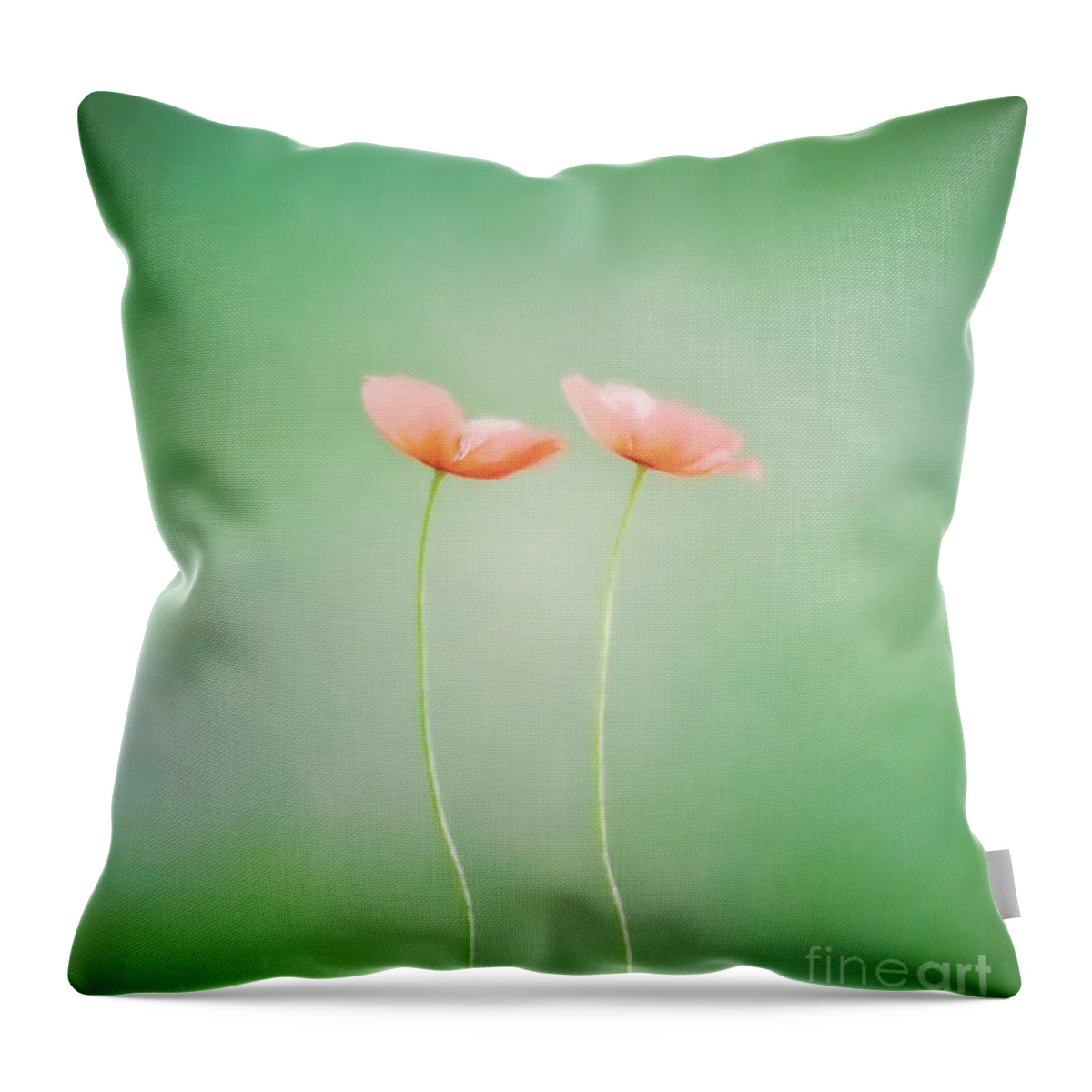 Wildflower Throw Pillow featuring the photograph Wildflower Duet by Kerri Farley