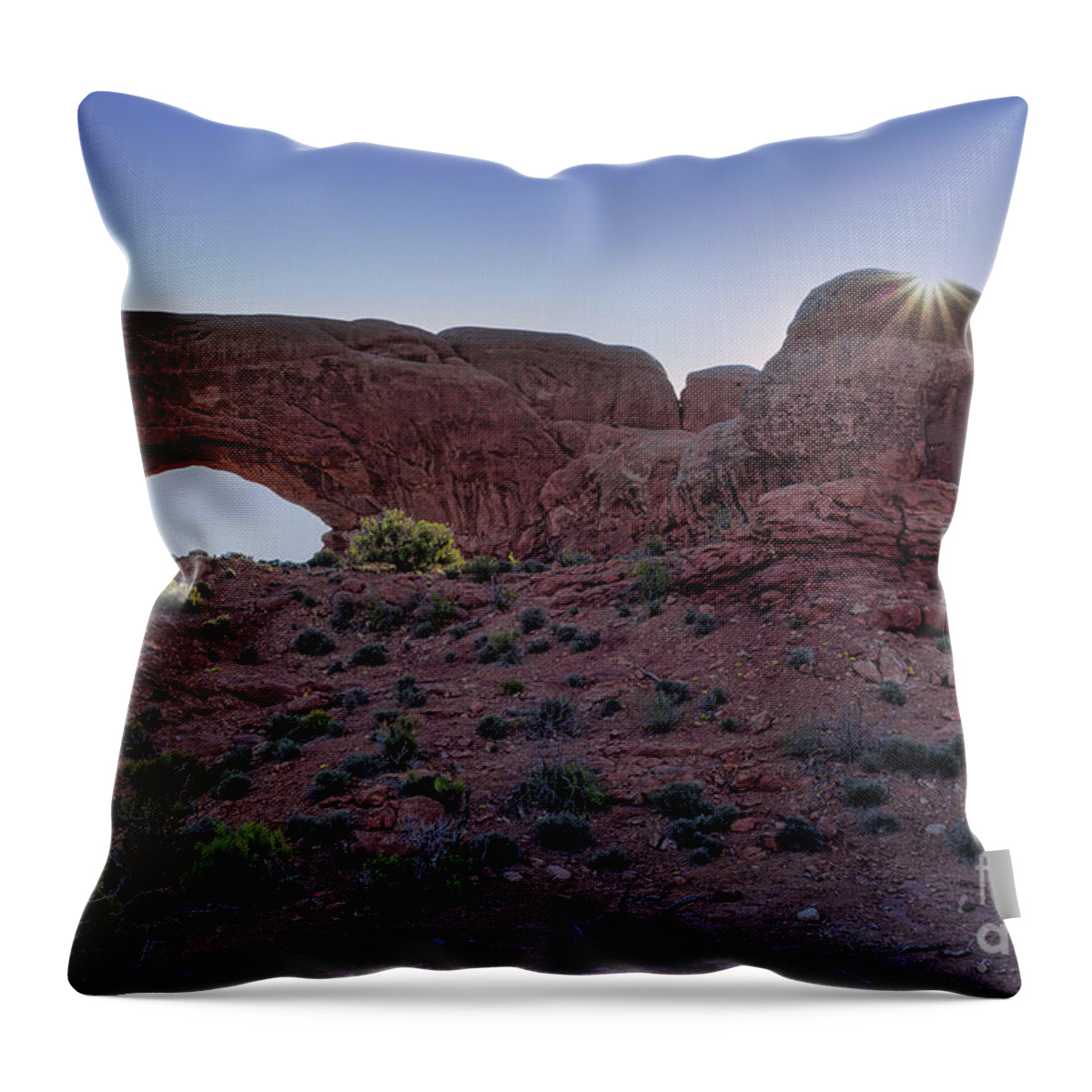 Utah Landscape Throw Pillow featuring the photograph Will there be any Stars in my Crown by Jim Garrison