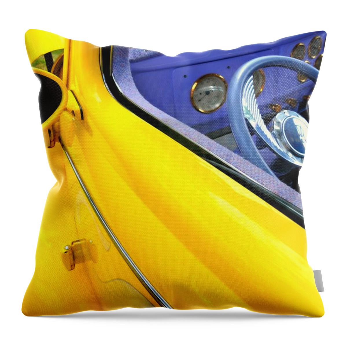 Vintage Automobile Throw Pillow featuring the photograph Willys by Diana Angstadt