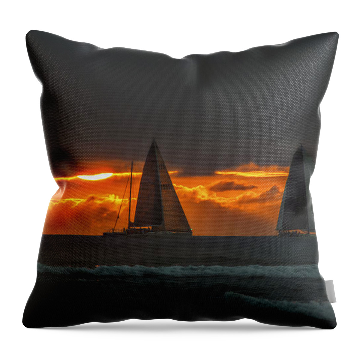 Wind And Water Throw Pillow featuring the photograph Wind And Water by Mitch Shindelbower